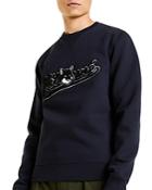 Maison Kitsune Varsity Fox Pullover Sweatshirt