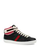 Gucci Women's New Ace High Leather Sneakers