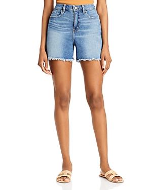 Lauren Ralph Lauren Frayed Denim Shorts In Legacy Wash