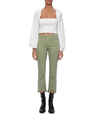 Jonathan Simkhai Sidney Puff Sleeve Crop Top