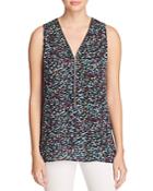 Premise Zip Front Sleeveless Top - Compare At $48