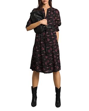 Ba & Sh Calliope Printed Tiered Dress