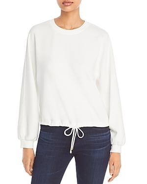 Tee Tahari Abstract Print Tie Waist Top