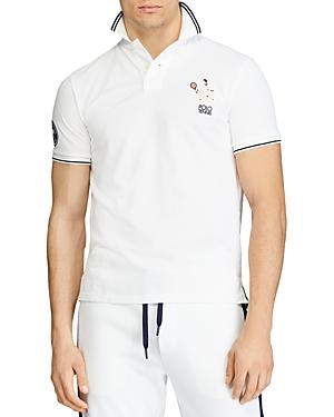 Polo Ralph Lauren Wimbledon Custom Slim Fit Mesh Polo Shirt