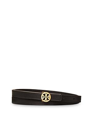 Tory Burch Women's Skinny Logo Belt