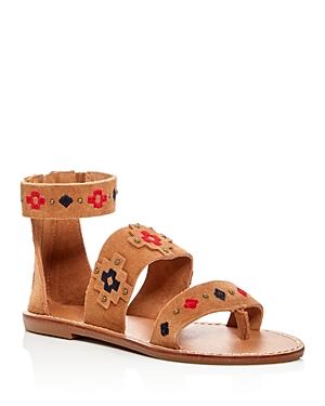 Soludos Embroidered Strappy Sandals