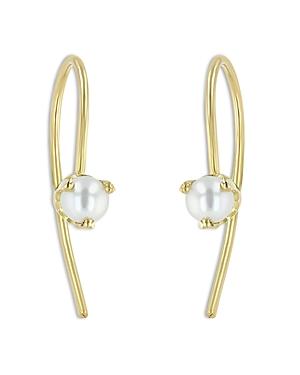 Zoe Chicco 14k Yellow Gold Cultured Freshwater Pearl Threader Earrings