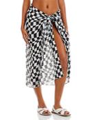 Bloomie's Wavy Check Swim Cover-up - 100% Exclusive