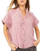 Free People Dreamy Days Gauze Shirt