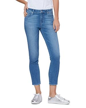 Paige Verdugo Cropped Skinny Jeans In Spritz Distressed