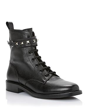 Valentino Garavani Women's Rockstud Combat Boots