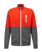 Boss Skaz Color Block Zip Up Sweater