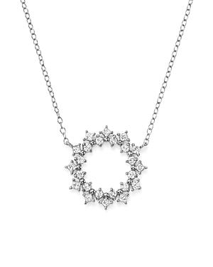Bloomingdale's Diamond Circle Pendant Necklace In 14k White Gold, 0.35 Ct. T.w. - 100% Exclusive