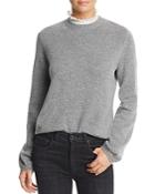 Joie Affie Lace-collar Sweater