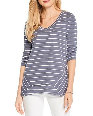 Nic+zoe Splice Striped Top