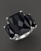Ippolita Sterling Silver Rock Candy 3-stone Ring In Black Onyx