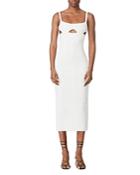 Herve Leger Cutout Textured Midi Dress