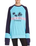 Fenty Puma X Rihanna Embroidered Color-block Terry Sweatshirt