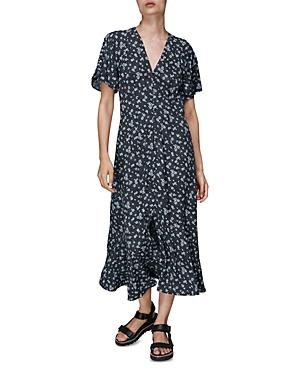 Whistles Daisy Spot Print Midi Dress
