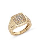 Bloomingdale's Men's Diamond Pave Ring In 14k Yellow Gold, 0.50 Ct. T.w. - 100% Exclusive