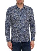 Robert Graham Smithland Cotton Printed Tailored Fit Button Down Shirt