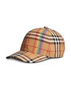 Burberry Rainbow Vintage Check Baseball Cap