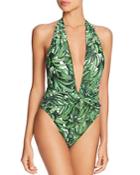 Milly Tropical Print One Piece Swimsuit