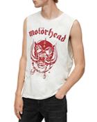 John Varvatos Sleeveless Raw Edge Graphic Tee