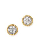 Bloomingdale's Cluster Diamond Milgrain Stud Earrings In 14k Yellow Gold, 0.40 Ct. T.w. - 100% Exclusive