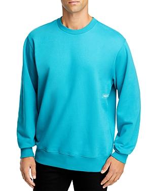 Helmut Lang Cotton Block Logo Print Crewneck Sweatshirt