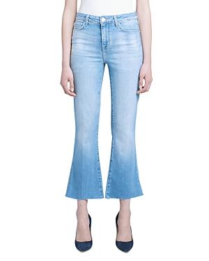 L'agence Kendra High Rise Cropped Flared Jeans In Ashford