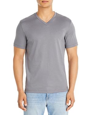 Michael Kors Sleek Cotton Solid V Neck Tee