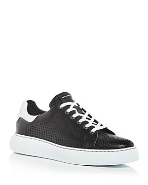 Karl Lagerfeld Paris Men's Perforated Low Top Sneakers