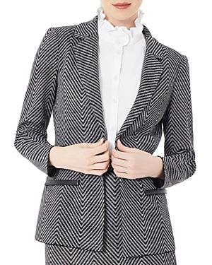 Misook Herringbone Knit Blazer