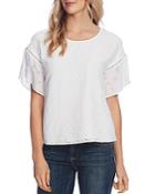 Vince Camuto Eyelet Embroidered Top