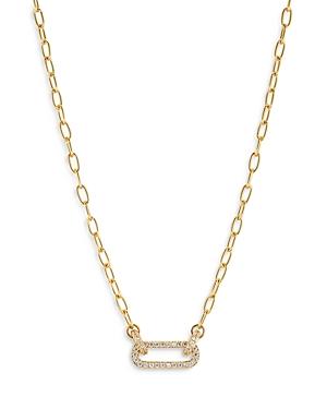 Nadri Lucca Cubic Zirconia Pave Link Pendant Necklace, 18-20