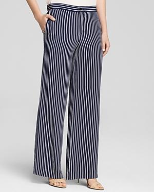Lauren Ralph Lauren Stripe Silk Wide Leg Pants - Bloomingdale's Exclusive