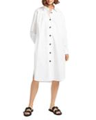 French Connection Southside Cotton Midi Shirt Dress