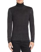 John Varvatos Collection Faded Silk & Cashmere Turtleneck Sweater