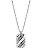 John Hardy Sterling Silver Classic Chain Men's Dog Tag Pendant Necklace, 26