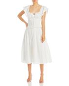 Charina Sarte Smocked Midi Dress