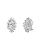 Bloomingdale's Diamond Cluster Statement Earrings In 14k White Gold, 1.0 Ct. T.w. - 100% Exclusive