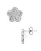 Aqua Flower Stud Earrings In Sterling Silver - 100% Exclusive