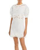 Derek Lam 10 Crosby Everett Eyelet Mini Dress