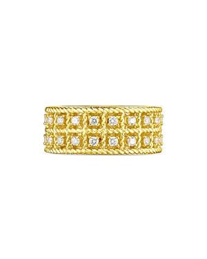 Roberto Coin 18k Yellow Gold Byzantine Barocco Diamond Ring