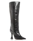 Aqua Women's Croc Embossed High Heel Boots - 100% Exclusive