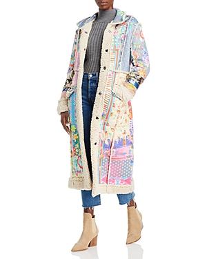 Johnny Was Dreamer Patchwork Fleece Trim Jacket