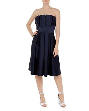 Ted Baker Pippaa Strapless Pleated Dress