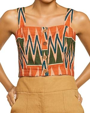 Veronica Beard Tiffany Cropped Top