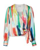 Milly Watercolor Crossover Top